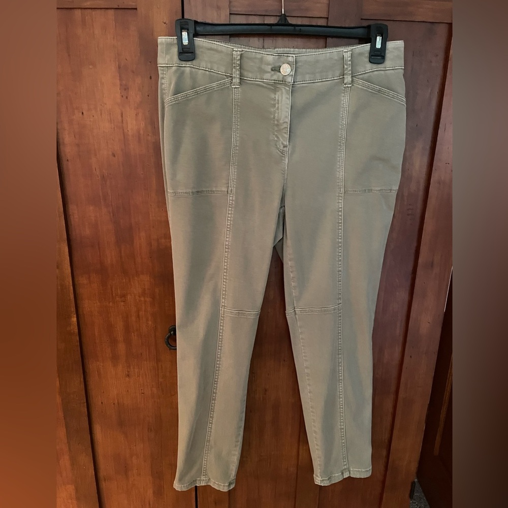 Chico’s Celery Green Denim Pants Size 1.5(M) Petite